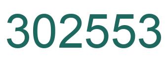 Number 302553 green image