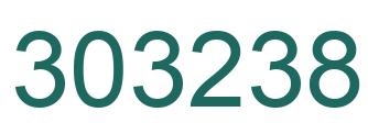 Number 303238 green image