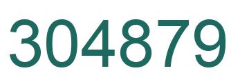 Number 304879 green image