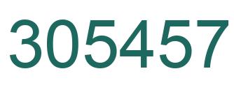 Número 305457 imagen verde