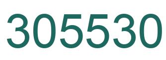 Number 305530 green image