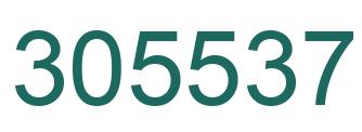 Number 305537 green image