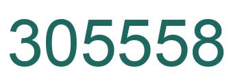 Number 305558 green image