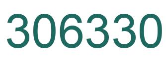 Number 306330 green image