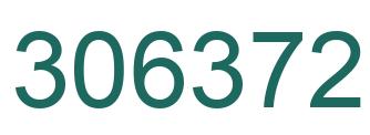 Number 306372 green image
