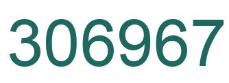 Number 306967 green image