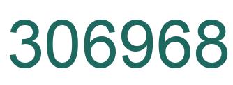 Number 306968 green image
