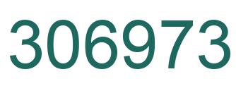 Number 306973 green image
