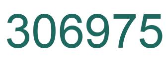 Number 306975 green image