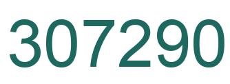 Number 307290 green image