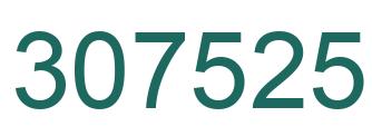 Número 307525 imagen verde