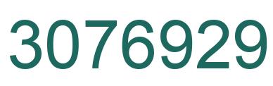 Número 3076929 imagen verde