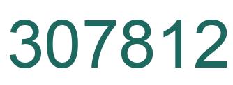 Number 307812 green image