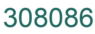 Number 308086 green image