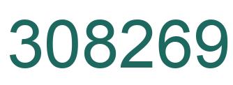 Number 308269 green image