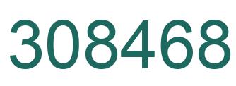 Number 308468 green image