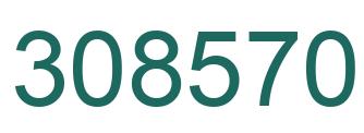 Number 308570 green image