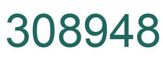 Number 308948 green image