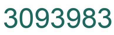 Number 3093983 green image