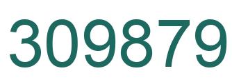 Number 309879 green image
