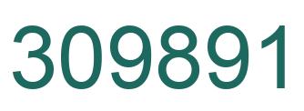 Number 309891 green image