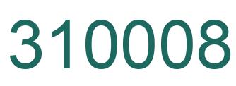 Number 310008 green image
