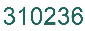 Number 310236 green image
