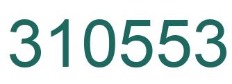 Number 310553 green image