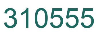 Number 310555 green image