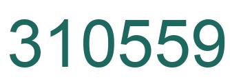 Number 310559 green image
