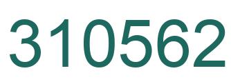 Number 310562 green image