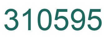 Number 310595 green image
