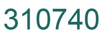 Número 310740 imagen verde