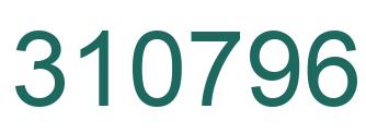 Number 310796 green image