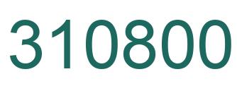 Number 310800 green image