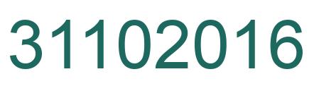Número 31102016 imagen verde