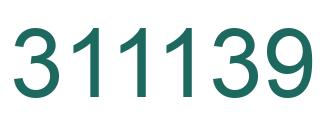Number 311139 green image