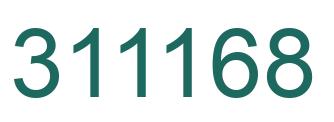 Number 311168 green image