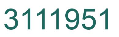 Número 3111951 imagen verde