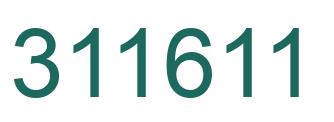 Number 311611 green image