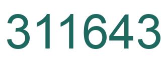 Número 311643 imagen verde