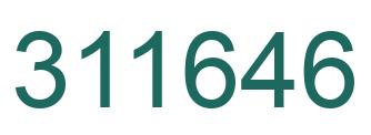 Number 311646 green image