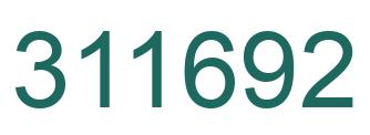 Number 311692 green image