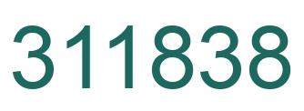 Number 311838 green image