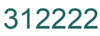 Number 312222 green image
