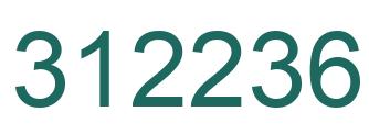Number 312236 green image