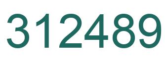 Número 312489 imagen verde