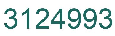 Number 3124993 green image