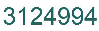 Number 3124994 green image