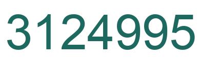 Number 3124995 green image